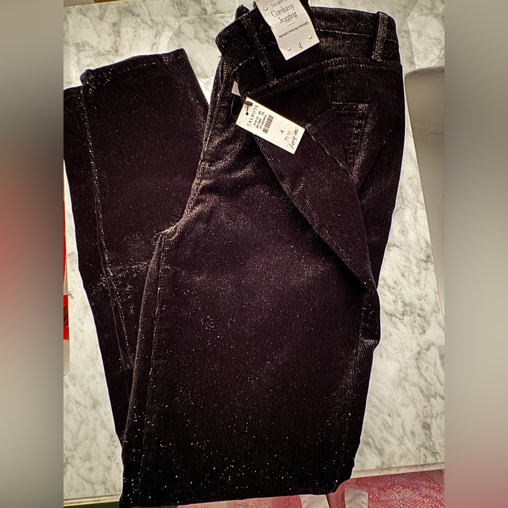 Talbots Black Corduroy Jeggings
